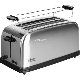 Russell Hobbs Adventure Langschlitz-Toaster (edelstahl (gebürstet), 1.600 Watt, für 4 Scheiben Toast)