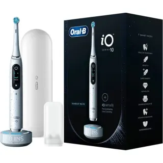 Oral-B iO Series 10, Elektrische Zahnbürste (weiß, Stardust White)