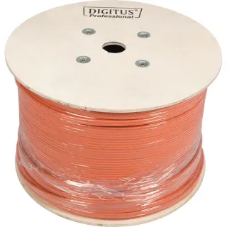 Digitus Professional Cat.7 S/FTP Verlegekabel simplex, Cca (orange, 100 Meter Rolle)