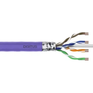 Digitus Professional Cat.6 F/UTP Verlegekabel simplex, B2ca (violett, 305 Meter Trommel)