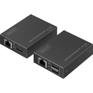 Digitus HDMI KVM Extender Set, HDMI Verlängerung (schwarz, 4K/30Hz)