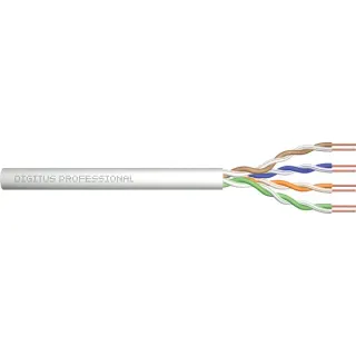 Digitus Professional ASSNET100 Cat.5e U/UTP Verlegekabel simplex, Eca (grau, 305 Meter Trommel)