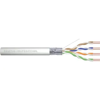 Digitus Professional Cat.5e F/UTP Verlegekabel simplex, Eca (grau, 305 Meter Trommel)