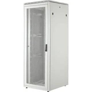 Digitus Netzwerkschrank Unique Serie - 800x800 mm (BxT), IT-Schrank (hellgrau, 42 Höheneinheiten)