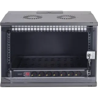 Digitus Netzwerk-Set SOHO Pro 19" 540x400 mm (BxT), IT-Schrank (schwarz, 7 Höheneinheiten)