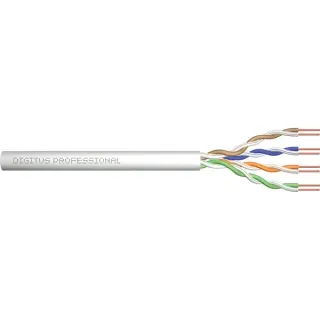 Digitus Professional Cat.5e U/UTP Verlegekabel simplex, Eca (grau, 305 Meter Trommel)