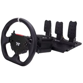 Thermaltake G15 Direct Drive Racing Wheel mit Pedale Bundle, Simulatoren-Set (schwarz)