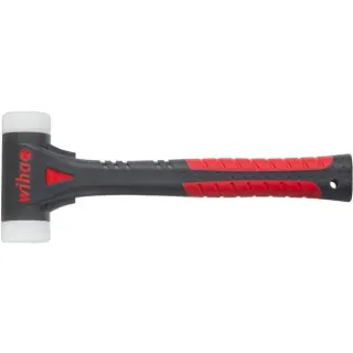 Wiha Schonhammer FibreBuzz rückschlagfrei, sehr hart (schwarz/rot, Ø 40mm)