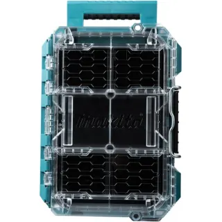 Makita MAKTRAK Organizer kompakt , Werkzeugkiste (blau/transparent, Transparenter Deckel)