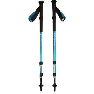 Black Diamond Trekkingstöcke Trail Back, Fitnessgerät (1 Paar, 100 bis 140 cm, Creek Blue)