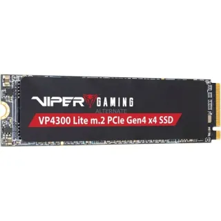 Patriot SSD 4TB 7400/6400 VP4300 Lite M.2 PAT PCIe (schwarz, PCIe 4.0 x4, NVMe 2.0, M.2 2280)