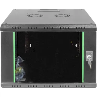 Digitus Professional Wandgehäuse Unique Serie - 600x600 mm (BxT), IT-Schrank (schwarz, 7 Höheneinheiten)