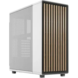 Fractal Design North Chalk White, Tower-Gehäuse (weiß/holz, Mesh-Version)