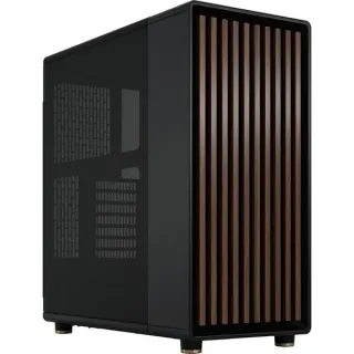 Fractal Design North Charcoal Black, Tower-Gehäuse (schwarz/holz, Mesh-Version)