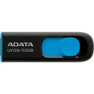 ADATA UV128 512 GB, USB-Stick (schwarz/blau, USB-A 3.2 Gen 1)