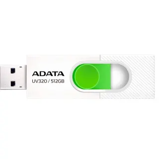 ADATA UV320 512 GB, USB-Stick (weiß/grün, USB-A 3.2 Gen 1)