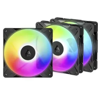 ARCTIC P14 Pro Reverse A-RGB, Gehäuselüfter (schwarz, 3er Pack, 140 mm)