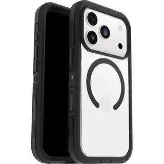 Otterbox Defender Pro XT, Handyhülle (transparent/schwarz, iPhone 17 Pro, MagSafe)