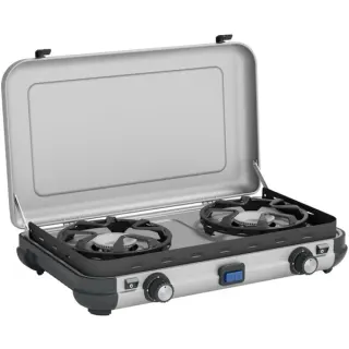 Campingaz Camping Kitchen 2 Maxi CV, Gaskocher (grau, 2 Kochfelder 2x 1,8 kW, für CV470 Plus)