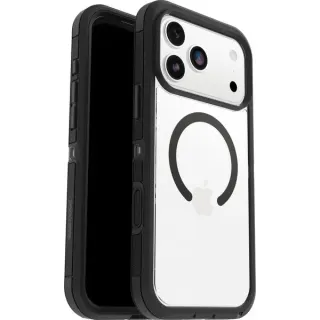 Otterbox Defender Pro XT, Handyhülle (transparent/schwarz, iPhone 17 Pro Max, MagSafe)