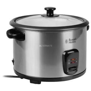Russell Hobbs Cook@Home Reiskocher 19750-56 (edelstahl (gebürstet)/schwarz, 700 Watt, 1,8 Liter)
