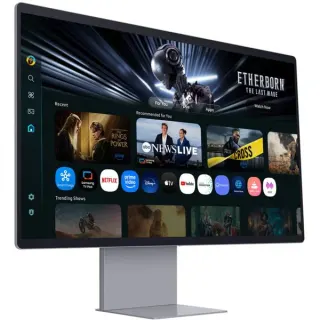 Samsung S32FM900SU, OLED-Monitor (80 cm (32 Zoll), silber, UltraHD/4K, QD-OLED, G-Sync kompatibel, FreeSync, 165Hz Panel)