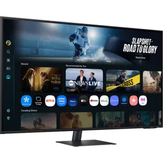 Samsung Smart AI Monitor S43FM700UU, LED-Monitor (108 cm (43 Zoll), schwarz, UltraHD/4K, VA, HDR, Fernbedienung, Lautsprecher)