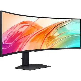 Samsung ViewFinity S49F950UAU, LED-Monitor (124 cm (49 Zoll), schwarz, DQHD, VA, Curved, HDR, KVM, USB-Hub, USB-C, 120Hz Panel)