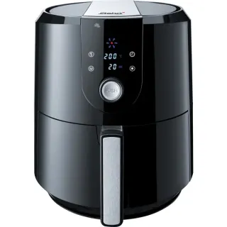 Steba Heißluftfritteuse HF 5000 XL (schwarz/edelstahl, 1.800 Watt, Korb 5,2 Liter, teilbar)