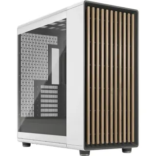 Fractal Design North XL Chalk White TG Clear, Tower-Gehäuse (weiß/holz, Tempered Glass-Version)