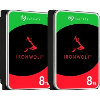 Seagate IronWolf NAS 2 x 8 TB Bundle, Festplatte (SATA 6 GB/s, 3,5", 2er Bundle)