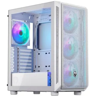 ENDORFY ARX 500 ARGB White, Tower-Gehäuse (weiß, Tempered Glass)