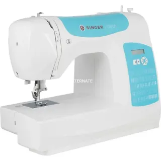 Singer C5205, Nähmaschine (weiß/blau)