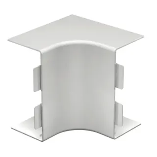 OBO Inneneckhaube zur Richtungsänderung der Wand- und Deckenkanäle WDK HI60130RW (weiß, Retail)