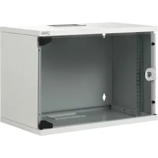 Digitus 483-mm-Wandschrank, 9 HE, IT-Schrank (hellgrau, 9 Höheneinheiten)