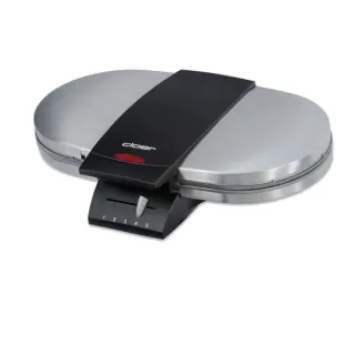 Cloer Doppel-Waffeleisen 1329 (silber/schwarz, 1.200 Watt)