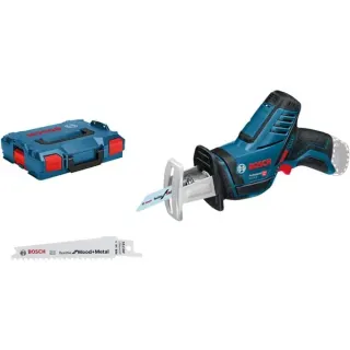 Bosch Professional Akku-Säbelsäge GSA 12 V-14 Professional, 12Volt (blau/schwarz, ohne Akku und Ladegerät, in L-BOXX)
