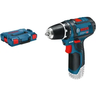 Bosch Professional Akku-Bohrschrauber GSR 12V-15 Professional solo, 12Volt (blau/schwarz, ohne Akku und Ladegerät, L-BOXX)
