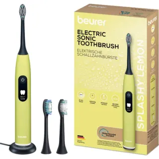 Beurer SC 50 Splashy Lemon Green Planet, Elektrische Zahnbürste (gelb, incl. 2 Bürstenköpfe)