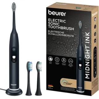 Beurer SC 50 Midnight Ink Green Planet, Elektrische Zahnbürste (schwarz, incl. 2 Bürstenköpfe)