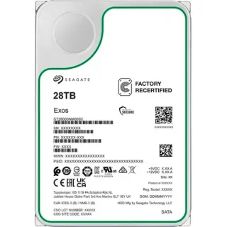 Seagate Exos 28 TB Generalüberholt, Festplatte (SATA 6 Gb/s, 3,5")