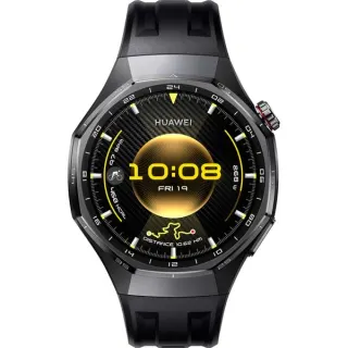 Huawei Watch GT6 Pro (Atum-B29F), Smartwatch (schwarz, Titangehäuse, schwarzes Fluorelastomerarmband)