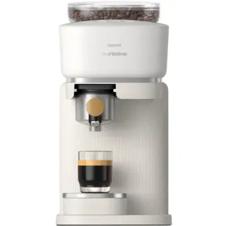 Philips Baristina BAR302/20, Espressomaschine (weiß/holz, 1.550 Watt)
