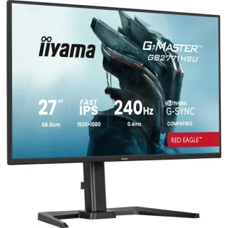 iiyama G-Master GB2771HSU-B1 Red Eagle, Gaming-Monitor (68.6 cm (27 Zoll), schwarz (matt), FullHD, Fast-IPS, HDMI, DP, G-Sync komp., USB-Hub, 240Hz Panel)