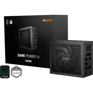 be quiet! DARK POWER 14 1000W, PC-Netzteil (schwarz, 1x 12-Pin High Power GPU, 4x PCIe, Kabelmanagement, 1000 Watt)