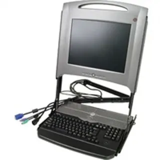 Dell POWEREDGE RACK CONSOLE 17FP Generalüberholt, LCD-Monitor (43.2 cm (17 Zoll), grau/schwarz, SXGA, VGA)