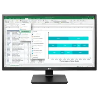 LG 24BK550Y-B Generalüberholt, LED-Monitor (60.5 cm (23.8 Zoll), schwarz, FullHD, IPS, USB-Hub, Lautsprecher)
