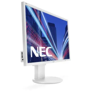 NEC MultiSync EA244WMI-WH Generalüberholt, LED-Monitor (61 cm (24.1 Zoll), weiß, WUXGA, IPS, USB-Hub)
