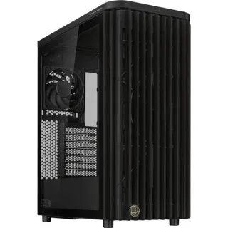 ASUS ProArt PA401 Wood Edition, Tower-Gehäuse (schwarz/holz, Tempered Glass)