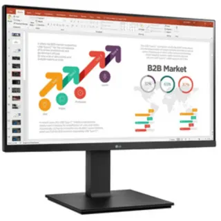 LG 24BK750Y-B Generalüberholt, Monitor (60.5 cm (23.8 Zoll), anthrazit, FullHD, AH-IPS, DP, HDMI, DVI-D, USB-Hub)